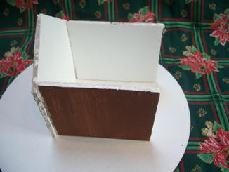 Christmas craft project - gingerbread house